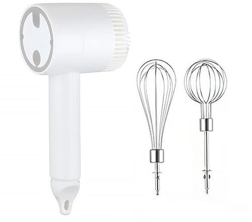Espumador de leche, mini batidora de mano eléctrica, mezclador de pasteles de colección de alimentos, licuadoras pequeñas portátiles de 3 velocidades, espumadores de leche eléctricos de mano para