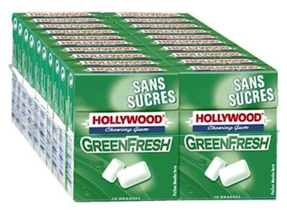 Gomme da masticare senza zucchero Green Fresh HOLLYWOOD - 20 x 20 unità