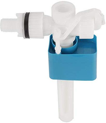 Side Entry Toilet Cistern Fill Valve, 1/2 Inch Side Inlet Cistern Fill Float Valve, Brass Shank Toilet Cistern Valve Replacement (Plastic)