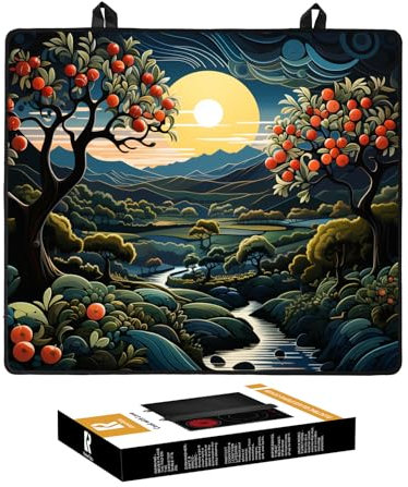 Kitchenraku Electric Hob Cover 61x53cm - Protective Glass for Ceramic, Induction & Electric Cookers