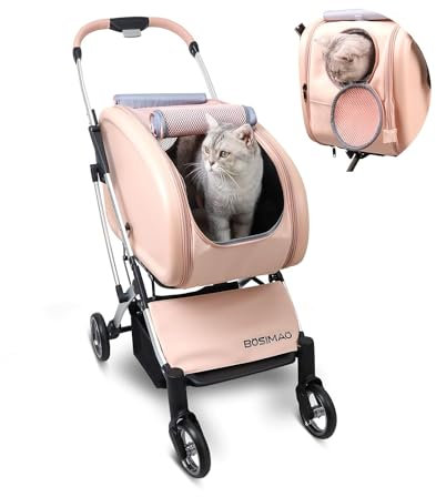 Katzenwagen，Hundebuggy bis 15kg，4 Rädern,Hundebuggy gebraucht,katzentransportbox große katzen,hundewagen für kleine hunde，katzen wagen，hundebuggy kleine hunde