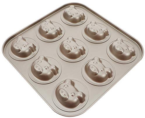 Cake Tin， Non-Stick Cake Mould, Baking Tools Baking Mold,Cake Mould,Baking Madeleine Mold Cake Pan Nonstick Small Baking Pan Pig Baking Mold Heavy Carbon Steel for Oven Baking Cookies Cake Chocolate P