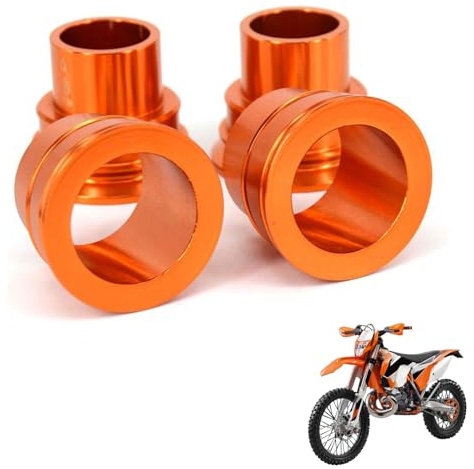 Runfarr Distanziali per mozzo ruota anteriore per moto + distanziali mozzo ruota posteriore per 125SX 250SX-F 530XC-F 2003-2012 125EXC 250EXC-F 300EXC-W 450XC-W 530SMR 2003-2015