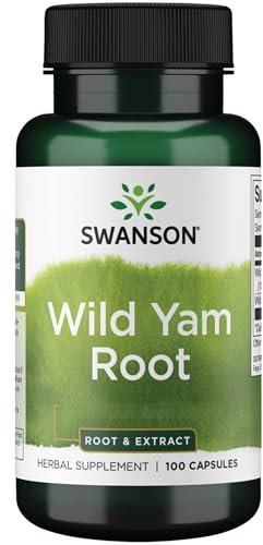Swanson, Wild Yam Root & Extract, High-Dose, 100 Capsules, SOYA-Free, Gluten-Free, GMO-Free