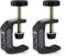 UTEBIT Abrazadera C, Abrazadera en C de Acero Inoxidable con orificio de rosca de 1/4 y 3/8 Abrazadera de Tornillo de 0-45 mm, Ajustable de Abrazadera de Escritorio para Construcción, Montaje