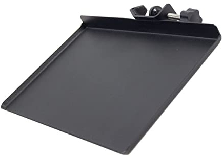 OFFSCH Soporte de Micrófono de Hierro Negro Bandeja Ajustable en Ángulo para Transmisión en Directo y Colocación Horizontal Estable
