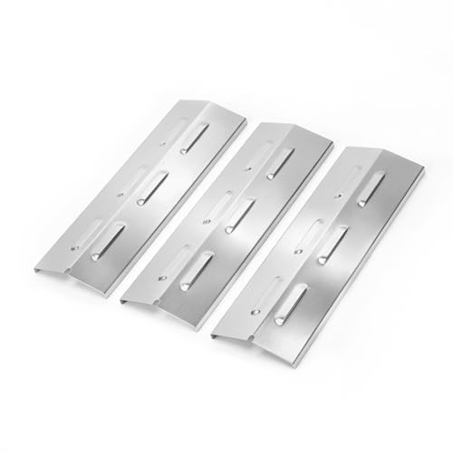 Denmay 36,5 x 12cm Universal Brennerabdeckung Ersatzteile für Enders Boston Pro 3K, Enders Chicago 3, Enders Boston 6 Kr Turbo, Tepro 3561, Barbecook Brahma 4.0, Edelstahl Flammenverteiler 3 Stück