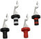 4PCS Lever-Arm Wine Bottle Stoppers Reusable Leak Proof Champagne Stopper Lever Arm Wine Stoppers with Rubber Stainless Steel Wine Bottles Lid Vacuum Plug for Beverage Prosecco Beer Spirits Collection