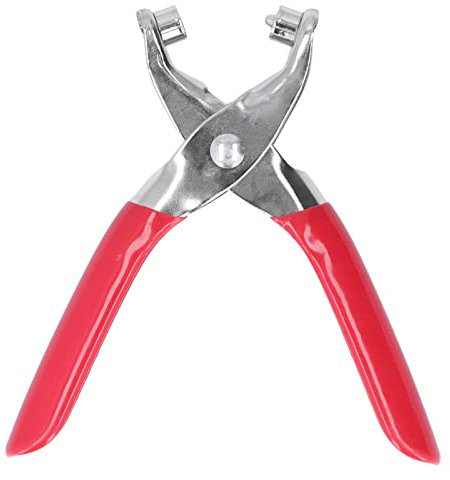 Metal Grommet Kit Hole Punch Pliers Set with 100 Eyelet Buttons, and Easy to Use for Fabric, Leather, and More