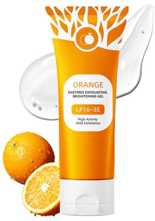 Zitrus Peeling Gel Gesicht & Körper, Sanftes Peeling Mitesser, Tiefenreinigung mit Zitrusöl für unreine Haut, P-eeling Cream für Porenverkleinerung und strahlende Hautpflege