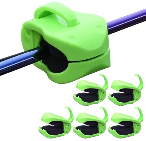 Generisch Lot de 6 Clips de Canne à pêche, antidérapants, réutilisables, Accessoires de pêche Multifonctions, pour Les Vacances, Les fêtes d'anniversaire, la rivière, Le lac, Le jigge, Les, Les