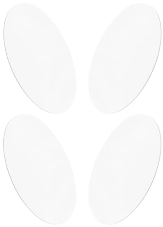 TOYANDONA 4 Pezzi Vassoio Rotondo Specchiato in Acrilico Argento, Piatto Decorativo Leggero e Versatile per Gioielli e Candele, per Tavolo da Matrimonio e Decorazioni Casa