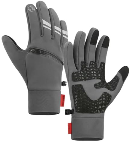 Generisch Gants chauffants pour écran tactile avec doublure intérieure pour équitation, ski, snowboard, randonnée, cyclisme - Gants chauffants rechargeables comme chauffe-mains pour homme et femme