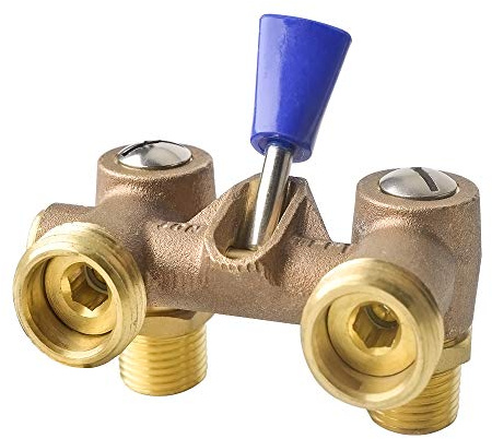 HYDRO MASTER Washing Machine Shut Off Valve，1/2 Male Pipe Thread × 3/4 Outlet Hose Thread.
