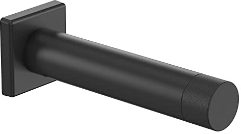 National Hardware N830-526 Reed Door Stop, 3, Matte Black with Matte Black Tip, 1 Count (Pack of 1)
