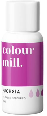Colour Mill Fuchsia - Next Generation Oil Based Food Colouring for Baking, Decorating, Icing and Cooking Food Dye DIY Slime and Crafts - 20 ml