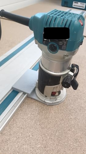 Router Guide Rail Adaptor Compatible with Makita Trimmer DRT50 RT0700 RT001G 40v18v Compatible with Makita Festool Plunge Saw Track