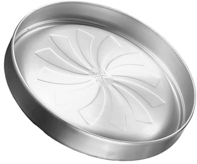 Geavonyg 304 Acero Bocadillos Dobles De Pared Paredes Apilables Platos Almacenamiento Alimentos Retención Temperatura para Fiestas Y Uso Diario Acabado Dorado Bandeja Acero Inoxidable Bandeja