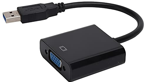 Acouto USB3.0 to VGA Converter 5Gbps HD 1080P Adapter Cable 15Pin Female External Video CardWhite and That Laptops VGA Monitors That Used Support (such USB Devices As USB3.0 to (Black)