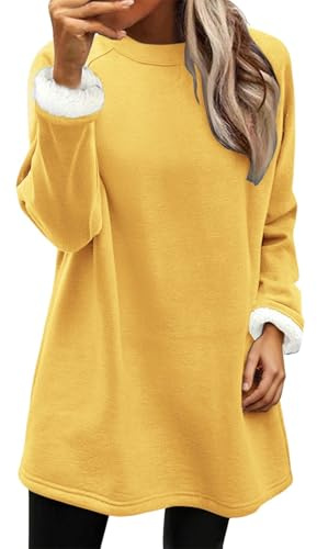 Damtröjor långärmad pullover kvinnor går ut magtoppar svarta huvtröjor för kvinnor märkeströja väderklänning damer huvtröjor toppar damtröjor med halloween träningskläder, gUL, S