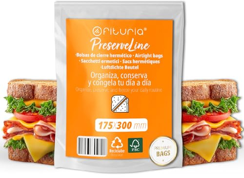 Sacs À Sandwich 175×300 mm Alimentaires Hermétiques, Sachets Réutilisables Pour Sandwichs, Snacks Et Repas, Idéals Pour École, Travail Et Transport Des Aliments – Ofituria (200 Sacs)
