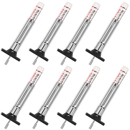 PROND Tire Tread Depth Gauge, Tread Depth Gauge, Tire Gauges, Color Coded Tire Depth Gauge, Tire Tread Gauge, Tire Tread Depth Accurate Measurement Tools (White Type - 8PCS)