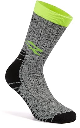 Calzini U-Power Giady, abbigliamento da lavoro casual, comodi, traspiranti, antisudore, piede ammortizzato, con supporto elasticizzato, per corsa, camminata, allenamento (Yellow FLUO)