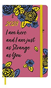 Moleskine Wochenplaner 2023, 12-monatiger Kalender, Limitierte Edition Frida Kahlo, Wochenplaner mit Hardcover und Elastischem Verschluss, Großformat 13 x 21 cm, Farbe Rosa