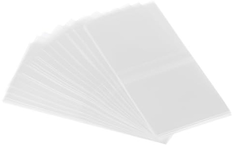 PATIKIL 98x50mm PVC Perforierte Schrumpfbänder, 500 Stück Schrumpffolie für Flaschen, Gläser, Dosen und Dosen passend für Kappe mit einem Durchmesser von 2,28 bis 2,4, Transparent