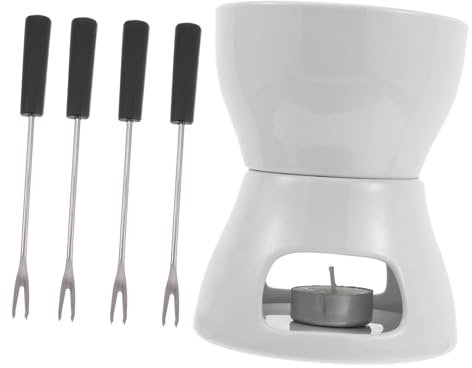 Garneck Electric Chocolate Fountain Melting Pot Ceramic Bowl Stain Resistant for Easy Cleaning