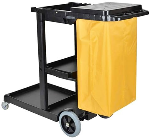 Reinigungswagen Hausmeisterwagen, Mit Leisen Universalrädern, Maximale Tragkraft 150 Kg, Für Schulen, Unternehmen, Krankenhäuser