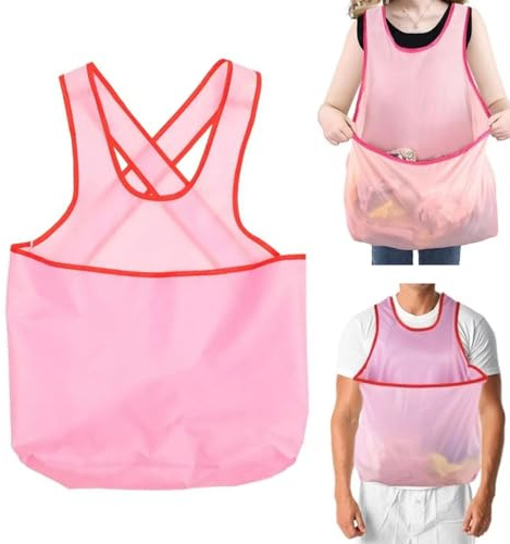 Laundry Apron with Pouch, Clothes Drying Apron Clothes Hanging Apron Portable Laundry Drying Apron Portable Sleeveless, Portable Clothes Drying Apron (1pc)