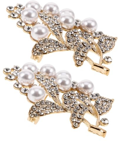 2 Stück Strass-blatt-brosche Anstecknadel Für Damen Modeschmuck Brosche Für Kleidung Damen Zubehör