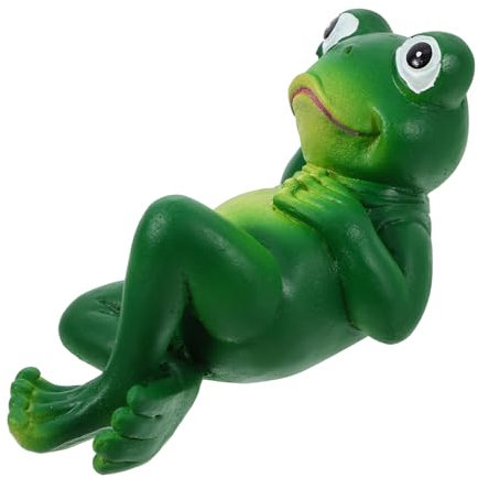 ANDRESLAD Garten Statue Frosch Dekor Harz Tiere Ornament Outdoor Figur Klein Frösche Für Draußen Gartenstatuen Froschform