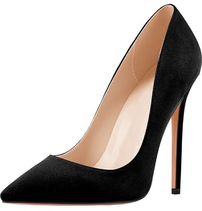 blingqueen Women's Stiletto Court Pumps Sexy Pointed Toe High Heels Wedding Shoes Party Dress
