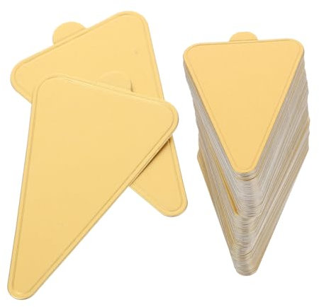 ABOOFAN 100sheets Mini Cake Triangle Bases Cake Boards Cardboard Party Mousse Display Bases