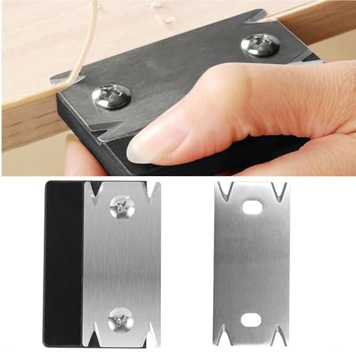 Oupeur de Chant pour Placage, Rabot Manuel Portable pour Menuiserie, Ébavureur Antidérapant pour Bois PVC ABS, Outil de Finition Bordures, Trancheuse Portable pour Meubles et Bricolage