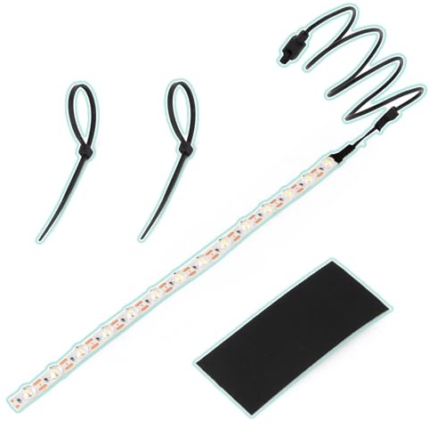 TGHongKy LED Lichtleiste für Bambu-Lab A1 Panda Lux LED-Lichtstreifen für Bambu-Lab A1 3D-Druckern 5V 0.3A LED-Lichtleiste,Magnetische Installation xx