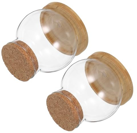 Alipis 2set Vaso Di Propagazione in Vetro Fioriera Per Piante Piccolo Acquario Da Tavolo in Vetro Trasparente Vaso Per Bulbi Decorazione Contemporanea Per Casa e Ufficio