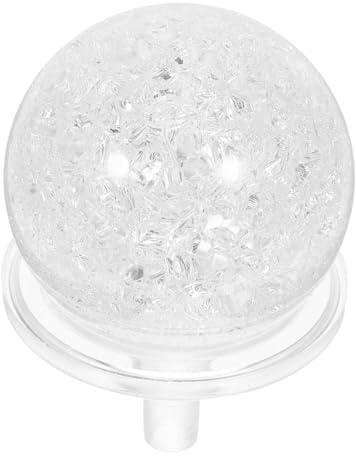 DOITOOL Crystal Ball Decoration with Base Indoor Tabletop Fountain Sphere for Office Desk Porches and Feng Shui Display Stylish DIY Water Feature Prop