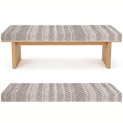 MSNCS Bankauflage Bankkissen 120x40/160x40/100x40/140x40/180x50 cm Sitzkissen-rutschfeste-GartenBankauflage- 5 cm Dicke Matte für Schaukel Terrasse Drinnen Outdoor(Schwarz,180x40cm/71x16in)