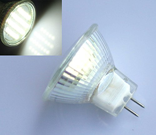 10 x MR11 GU4 24 SMD 3528 LED Ampoule Spot Lamp Spot Ampoule Blanc 12 V