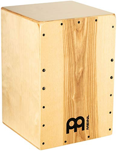Meinl Percussion Snarecraft Cajon Instrument - Kompakte Trommelkiste mit zwei Snare-Teppichen - Schlagfläche Esche (SC80HA)