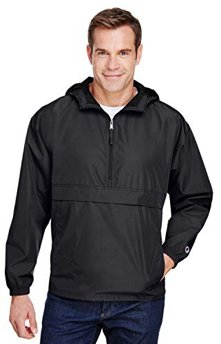 Champion - Packable Quarter-Zip Jacket - CO200 - XL - Black