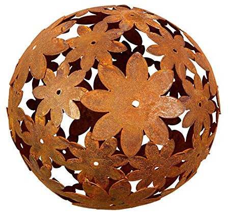 Bornhöft Edelrostkugel Kugel Metall Eisen Rost rostige Dekokugel Gartenkugel (40cm)