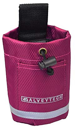AlveyTech Unbreakable Universal Fabric Cup Holder - for Mobility Scooters, Transport Power Chair, Wheelchair, ATV, Walker, Stroller, Go-Kart, UTV, Cars, Boat, E-Bike Water/Drink Bottle Holders (Berry)