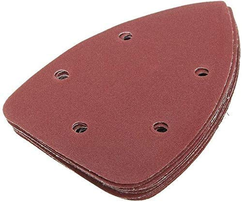 10pcs Mouse Sander Pads Sanding Sheets 400 Grits 5 Holes Detail Sander Hook and Loop