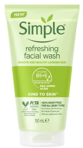 Simple Kind to Skin Refreshing UK’s #1 facial skin care brand* Facial Wash Gel soap-free 150 ml