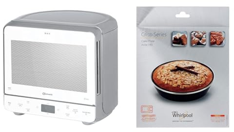 Bauknecht MW 39 WSL/kombination grill och mikrovågsugn/krispfunktion, 700 W/13 L matlagningsrum, vit/silver & Whirlpool AVM190 Rund Blå, Silver 1styck - Tallrik (Rund, Blå, Silver, 22 cm, 1 styck