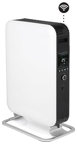 Mill Gentle Air Oil Filled Radiator 2000W Black, Smart (Bianco, 24-28 m²)